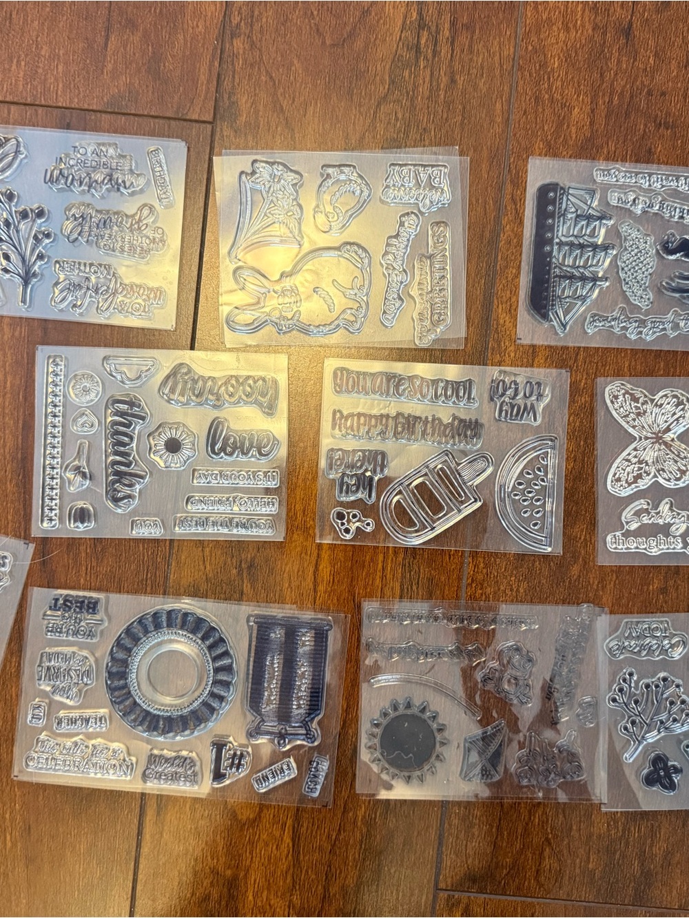 Stampin' Up! Clear Photopolymer Stamp sets: 77 assorted SLIGHTLY USED - Picture 6 of 9